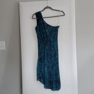 Jewel-toned Snakeskin Print Dress